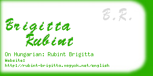 brigitta rubint business card